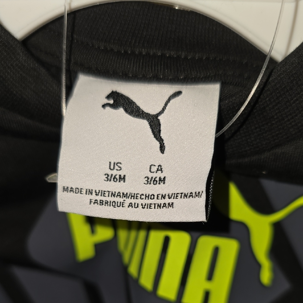 Puma Kids' Black and Neon Yellow Outfit 3/6 M - Picture 8 of 8